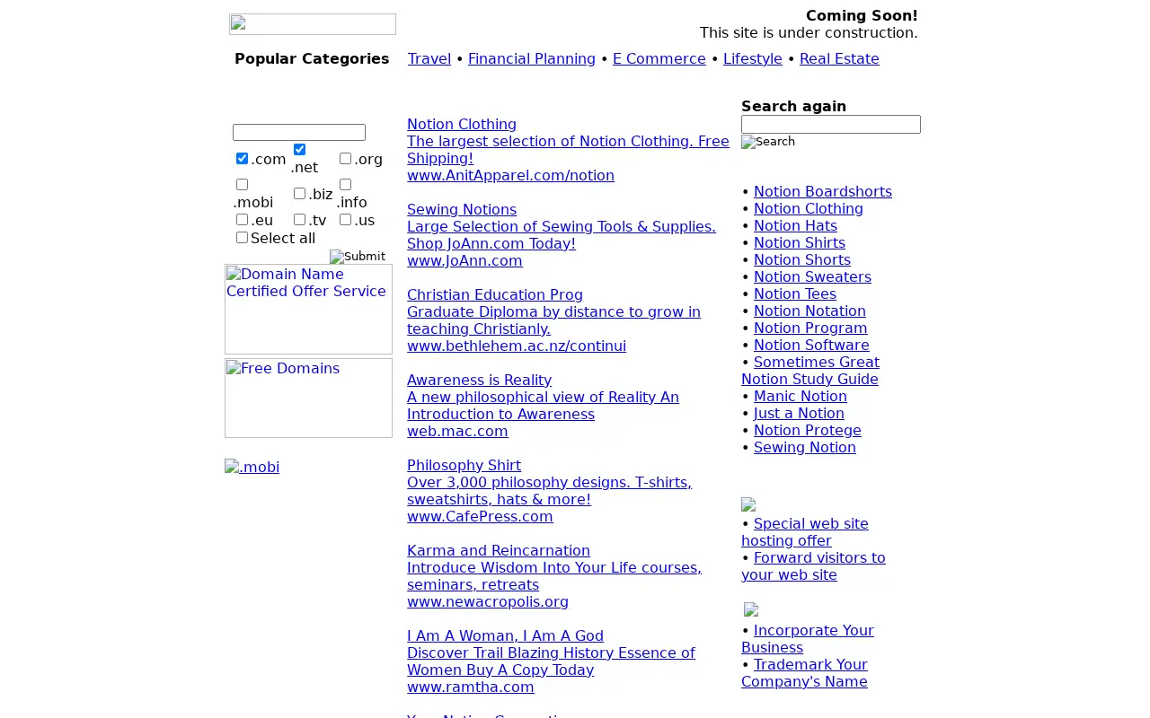 notion.com in 2007