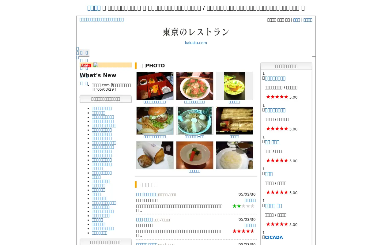 tabelog.com on March 29, 2005