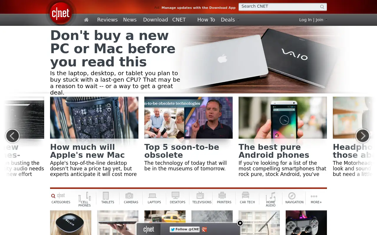 cnet.com in 2013