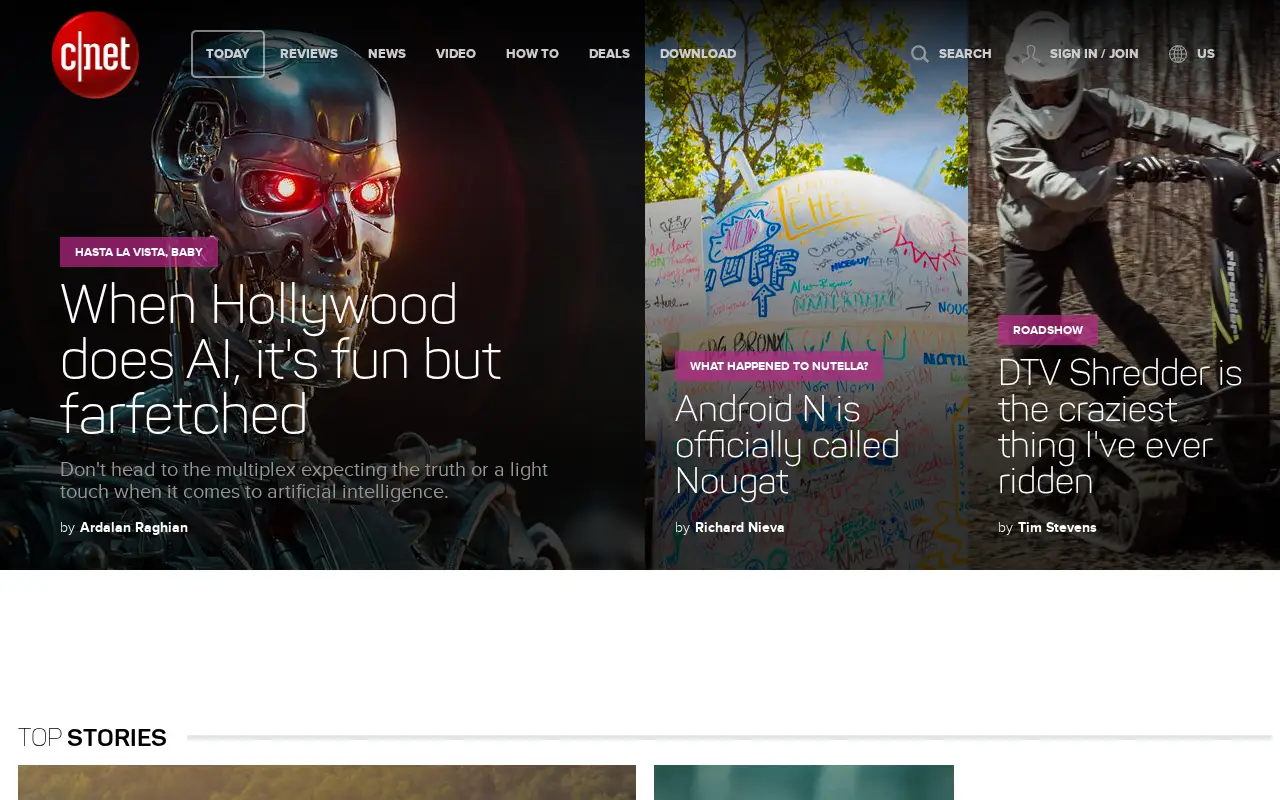 cnet.com in 2016