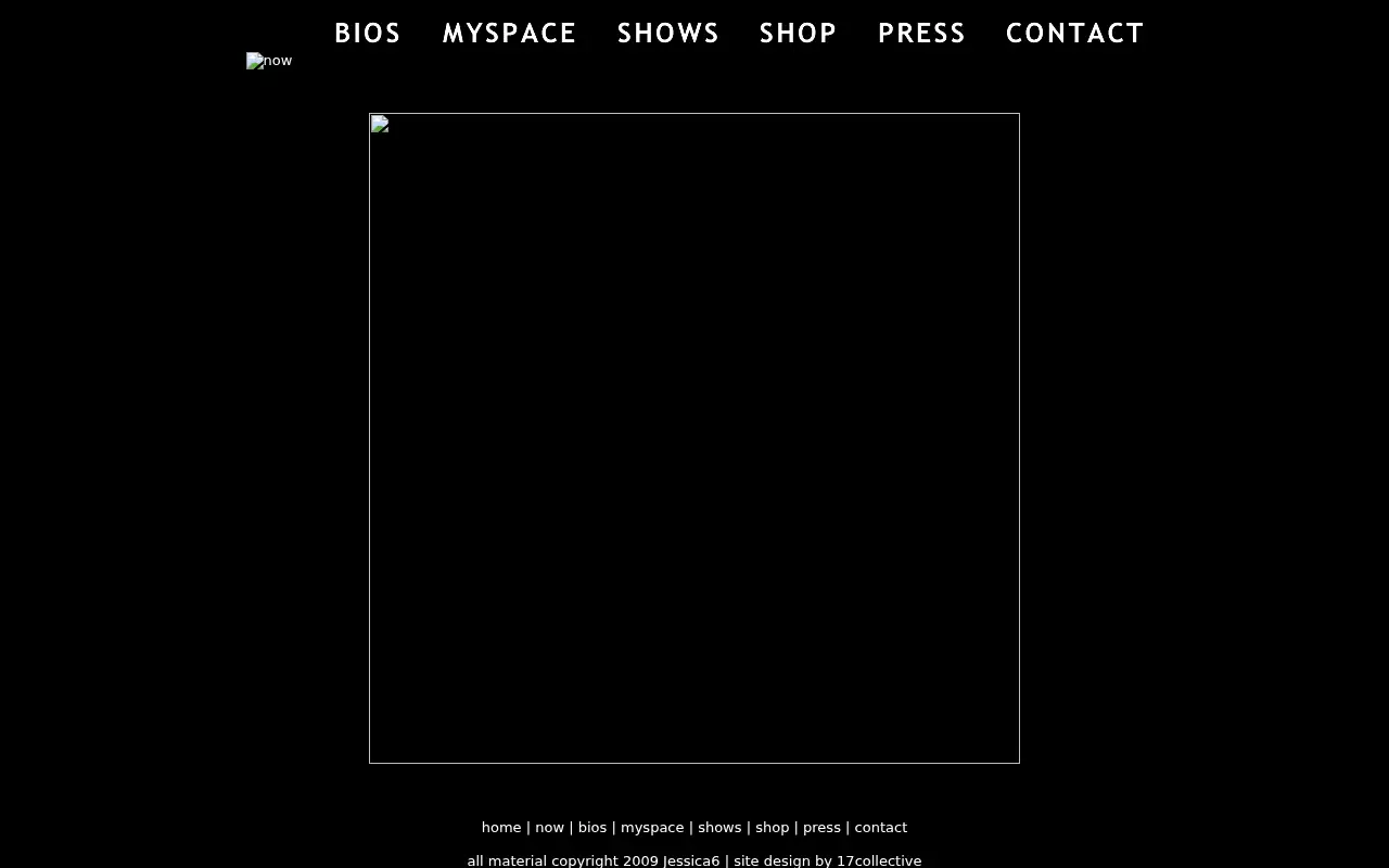 jessica6music.com in 2009