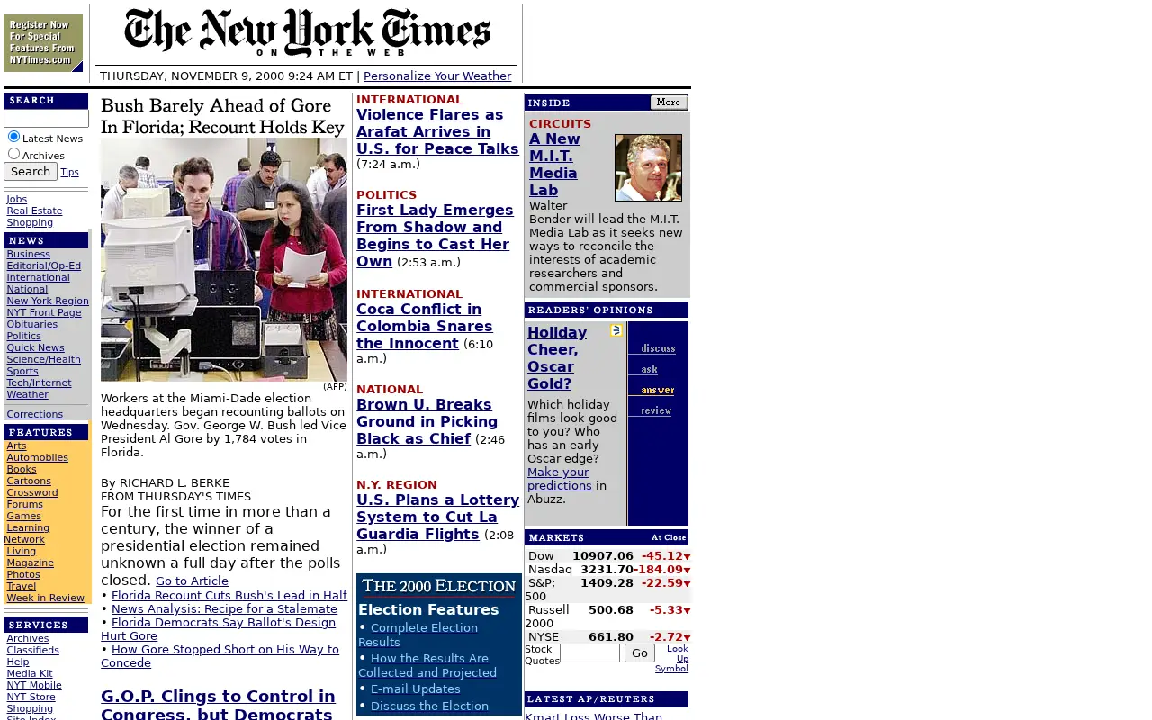 nytimes.com in 2000