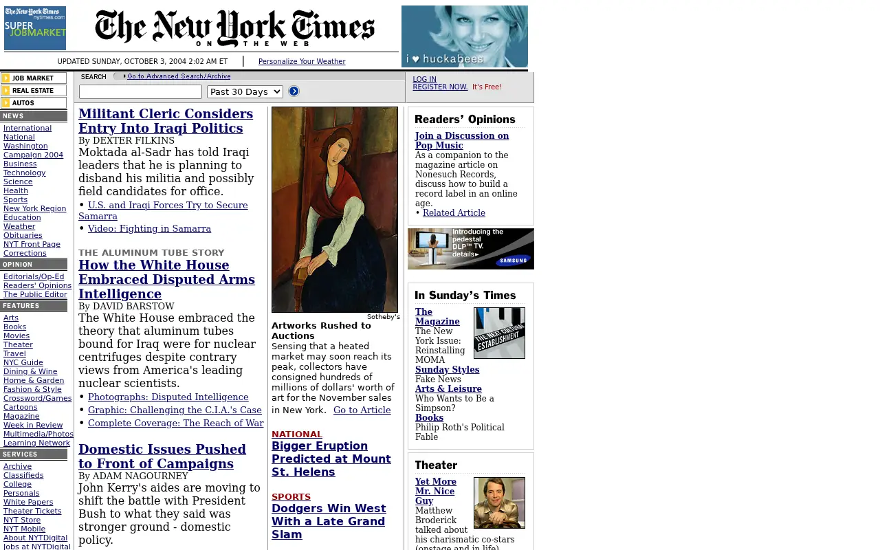 nytimes.com in 2004