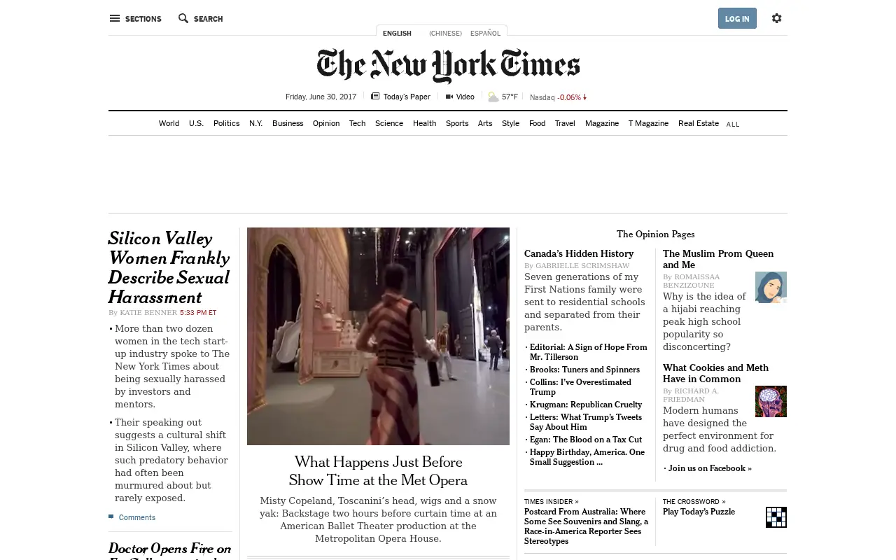nytimes.com in 2017