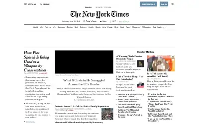 nytimes.com in 2018