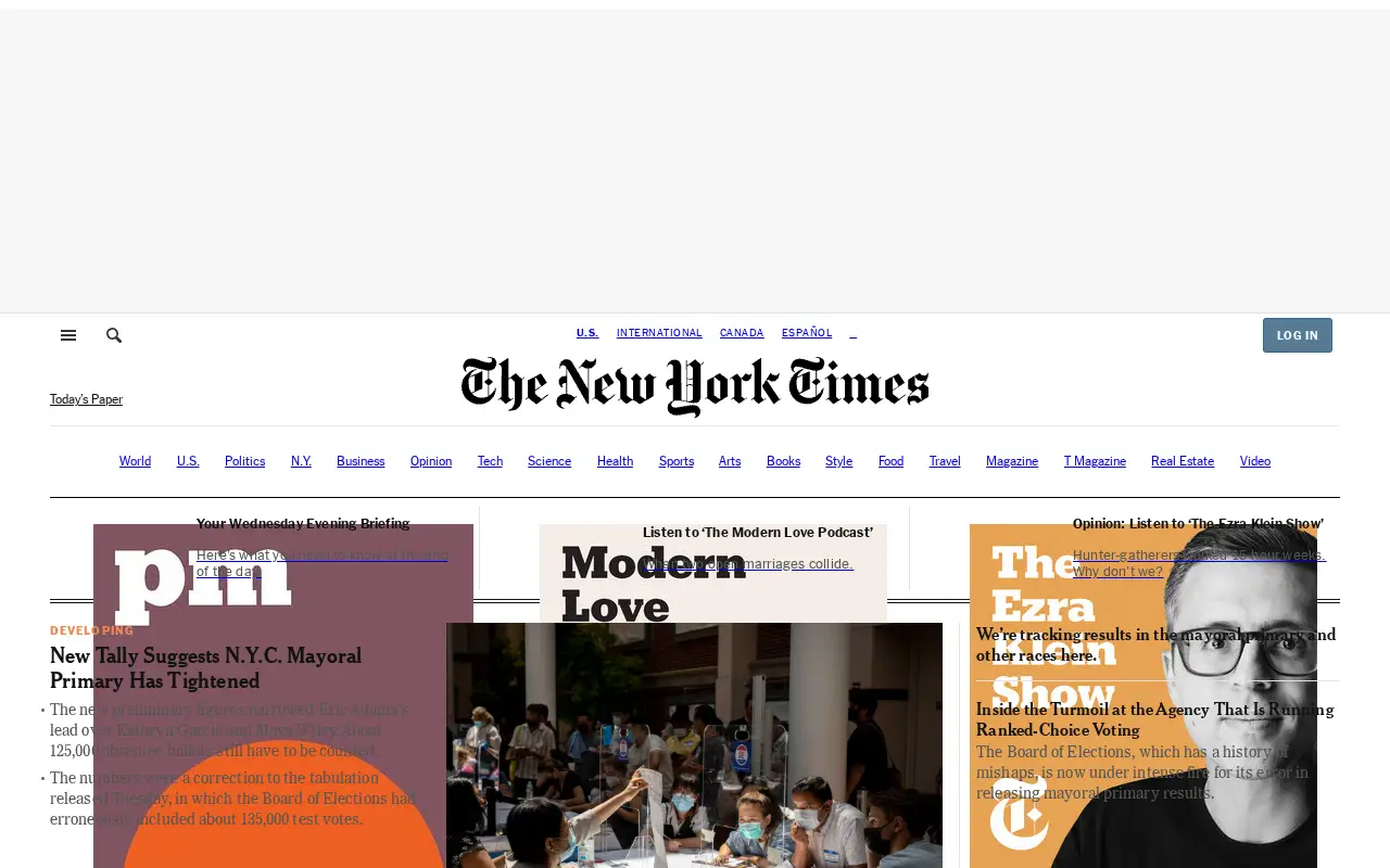 nytimes.com in 2021
