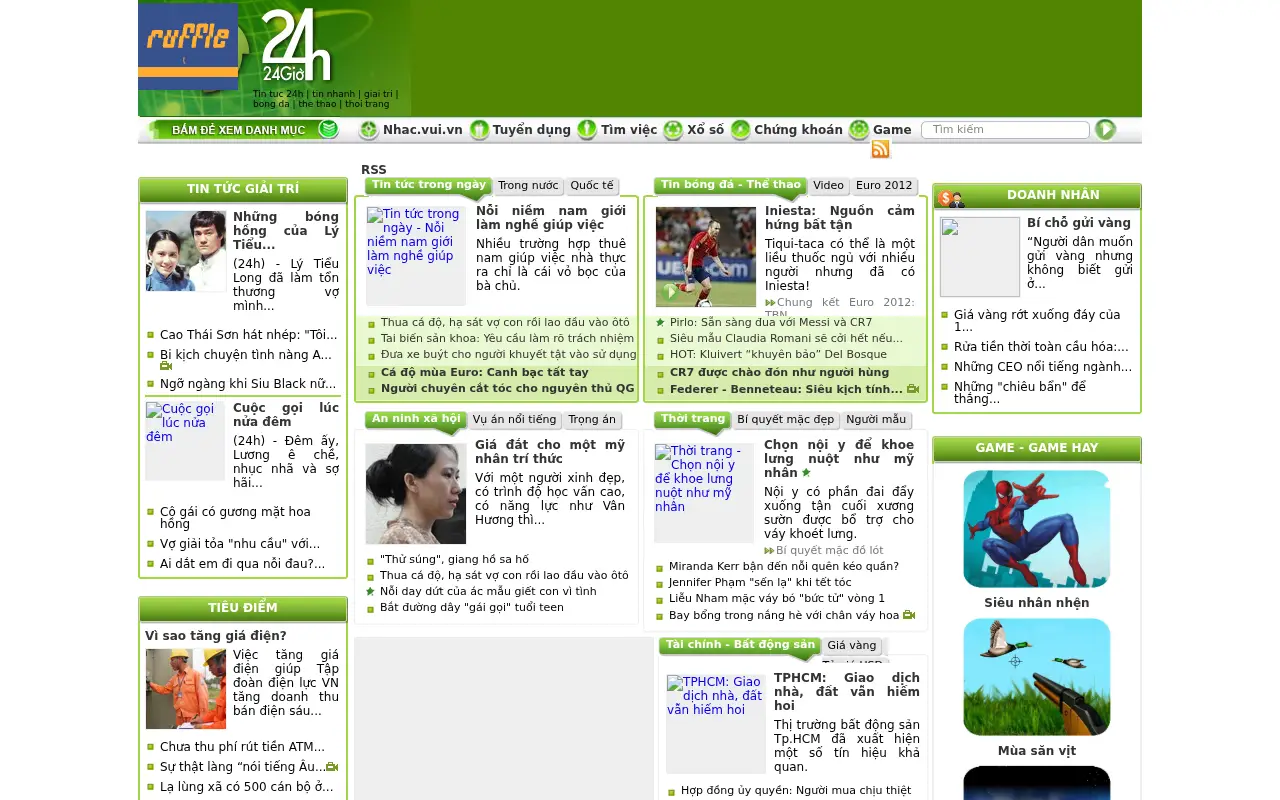 24h.com.vn in 2012
