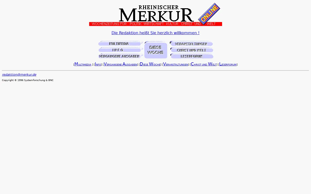 merkur.de in 1996