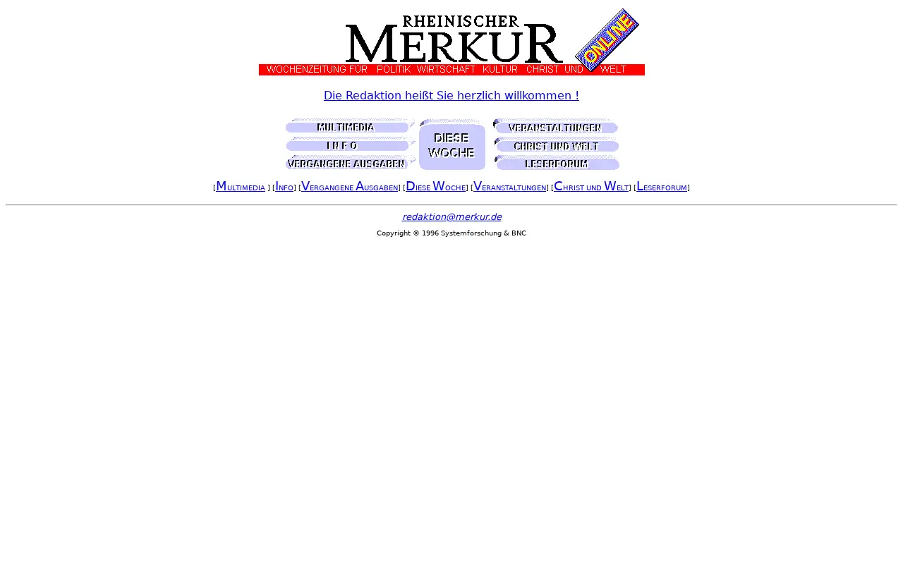 merkur.de in 1997