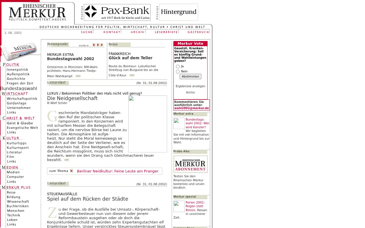 merkur.de on August 2, 2002