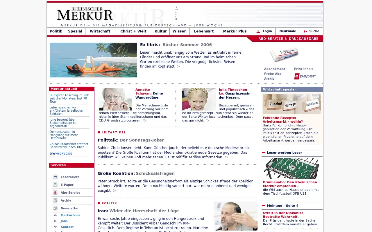 merkur.de in 2006