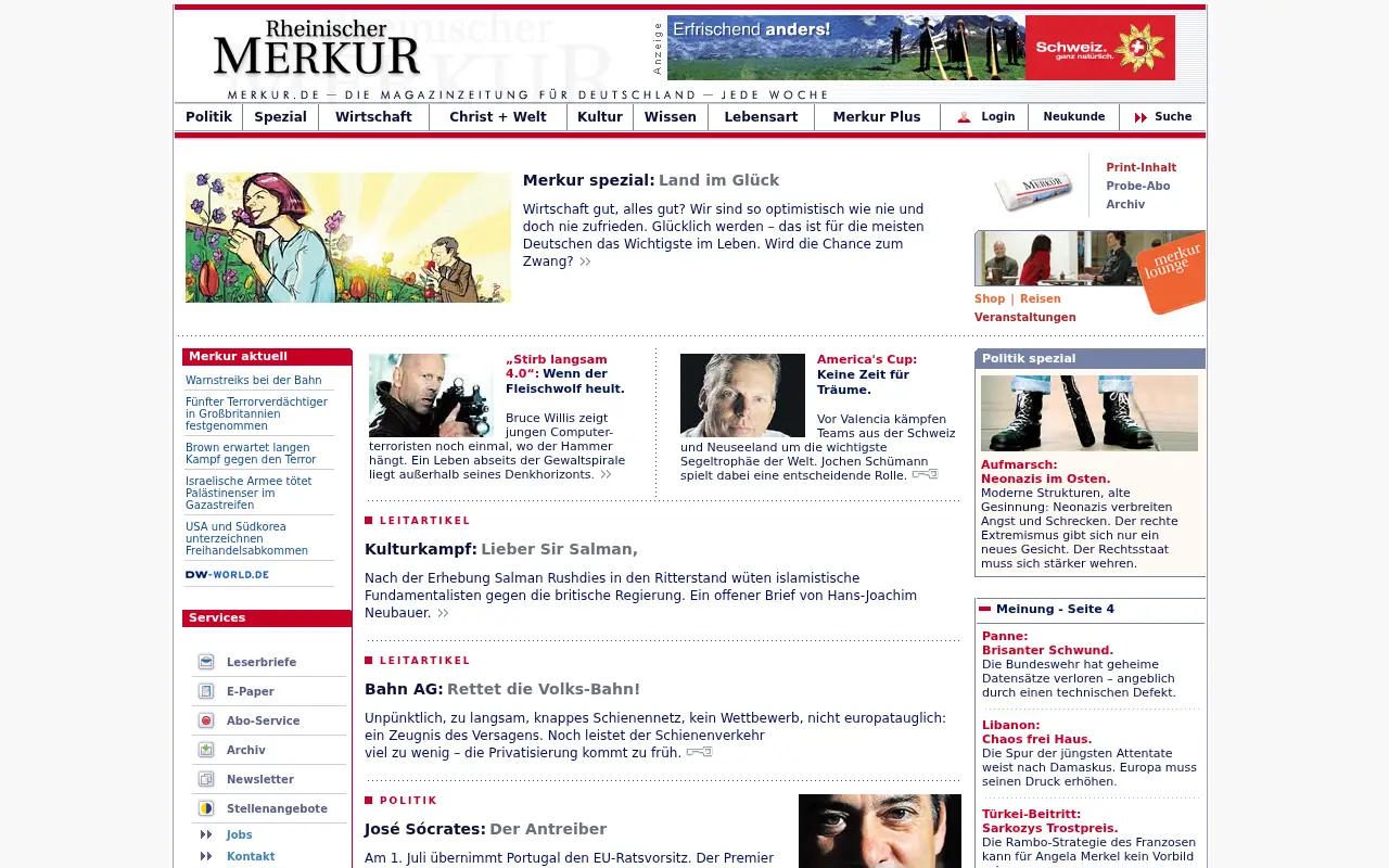 merkur.de in 2007