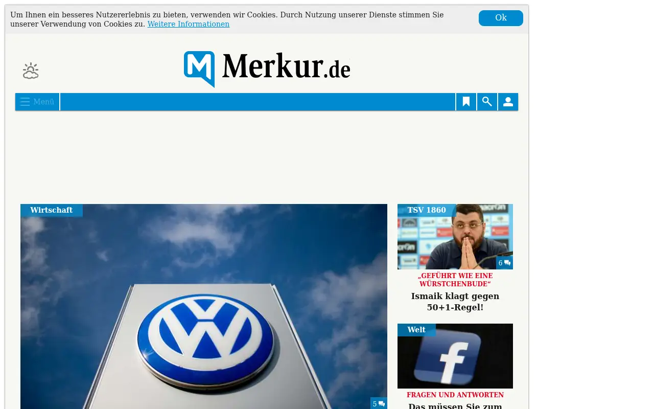 merkur.de in 2017