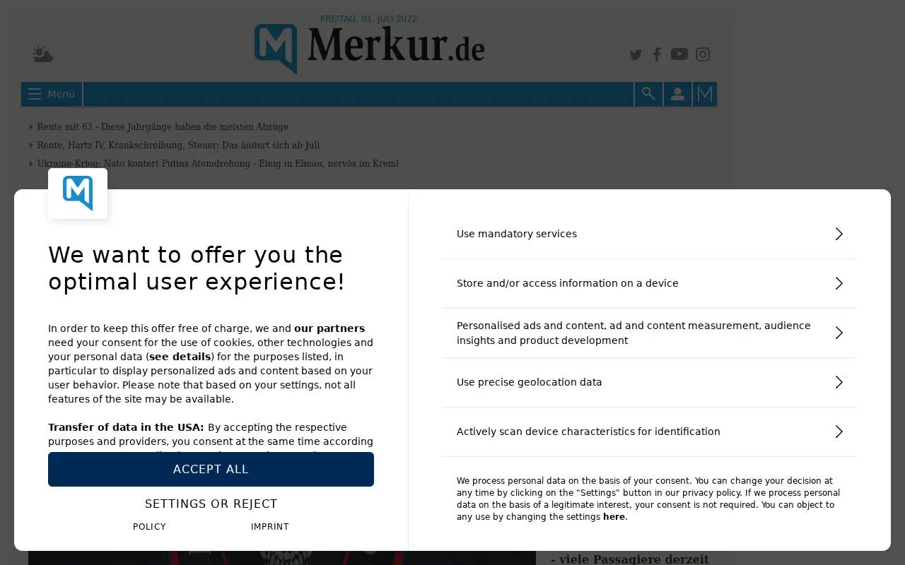 merkur.de in 2022