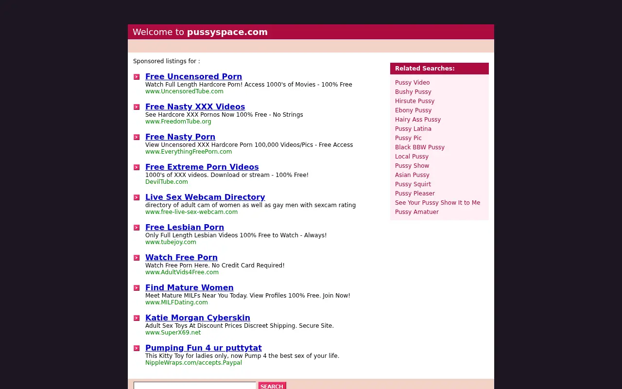 pussyspace.com in 2010