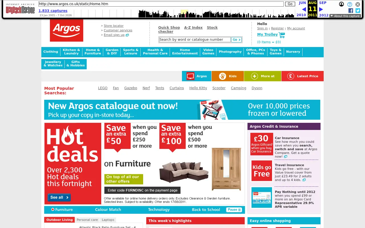 argos.co.uk in 2011