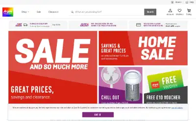 argos.co.uk in 2019