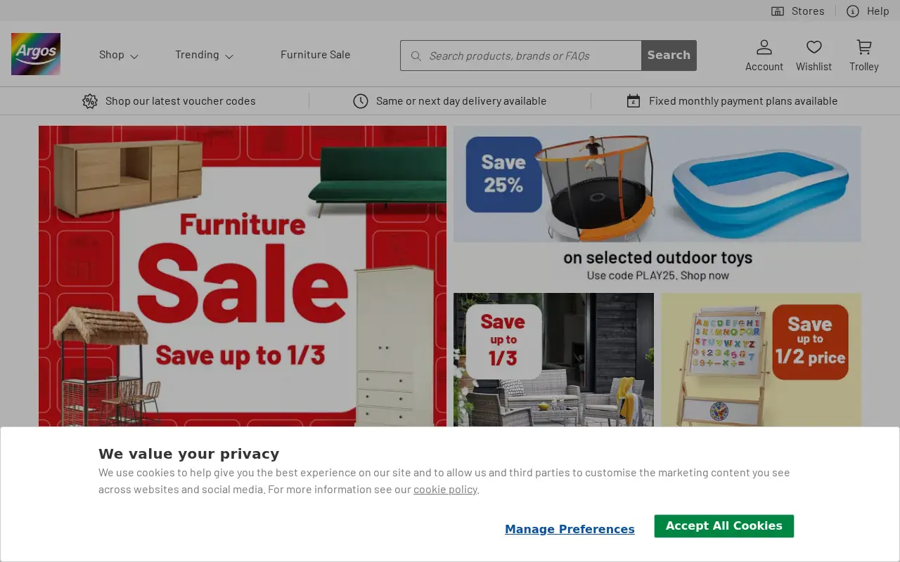 argos.co.uk in 2022