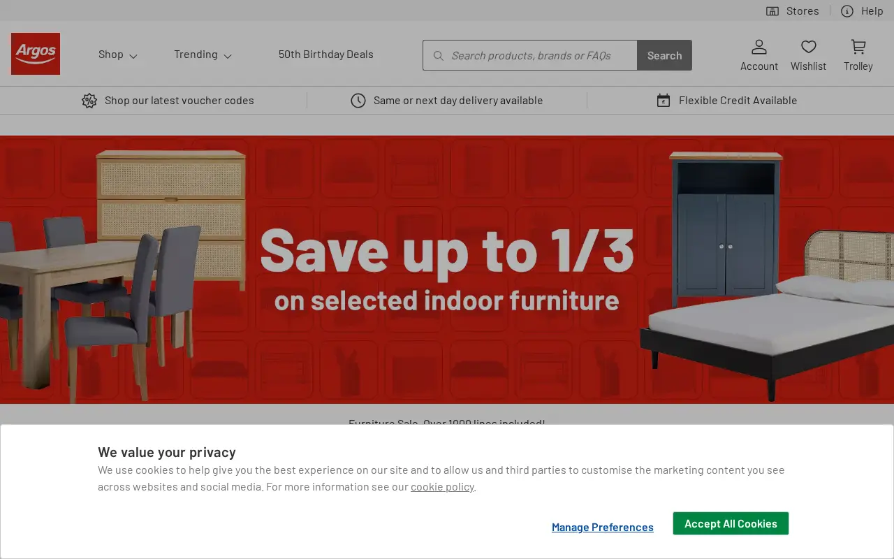 argos.co.uk in 2023