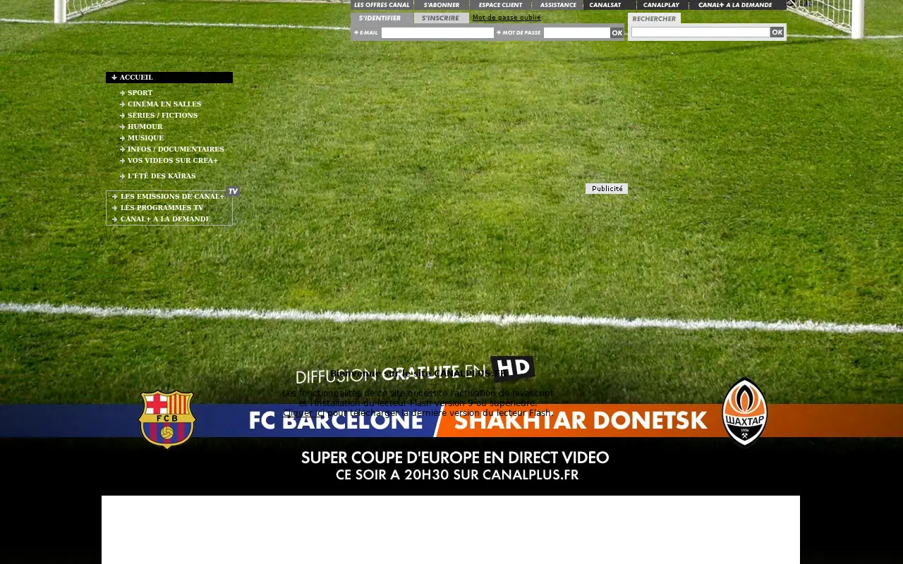 canalplus.com in 2009