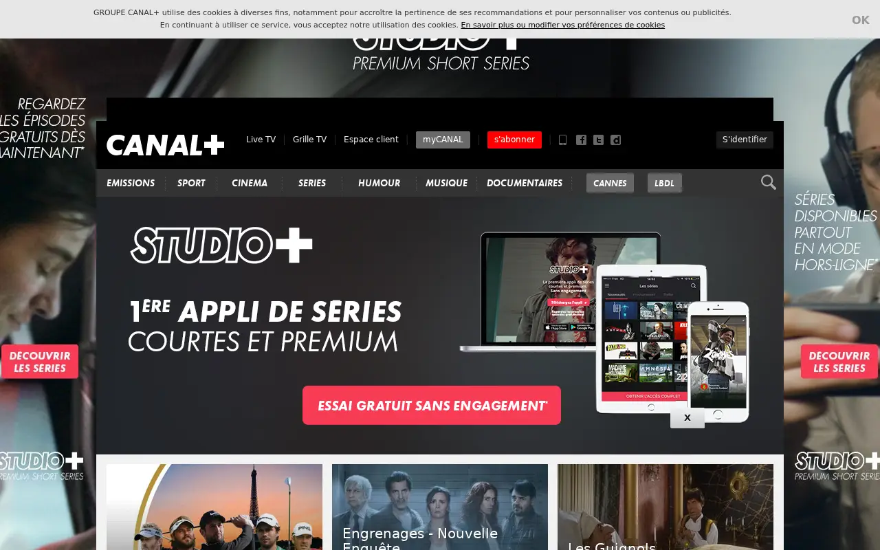 canalplus.com in 2017