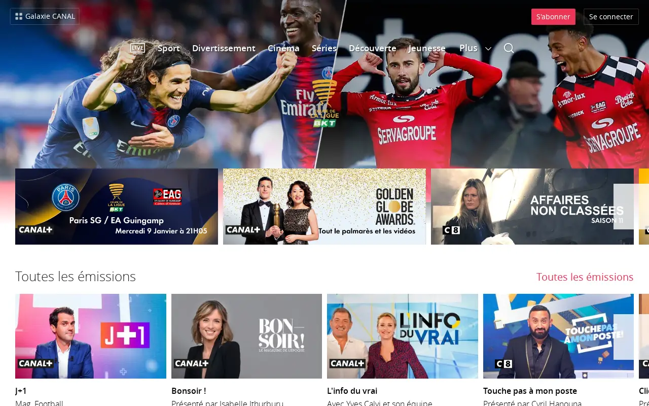 canalplus.com on January 9, 2019