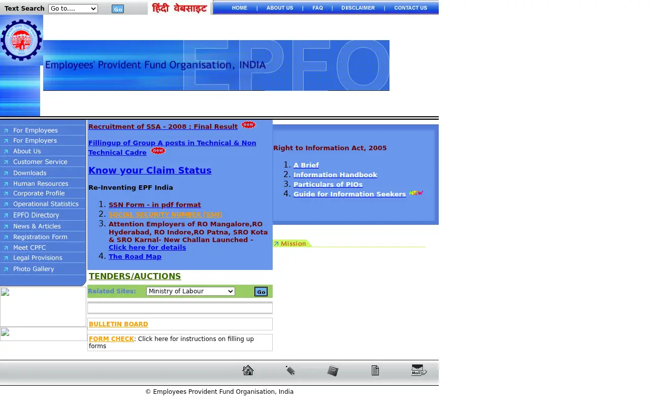 epfindia.gov.in on May 22, 2008