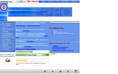 epfindia.gov.in in 2009