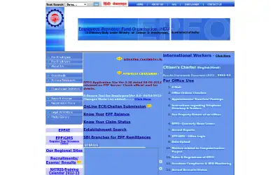 epfindia.gov.in in 2012