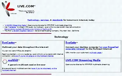 live.com in 2001