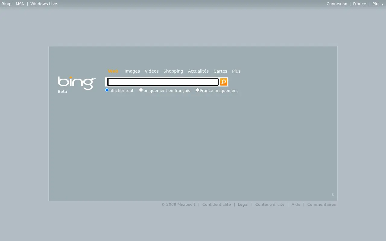 live.com in 2009