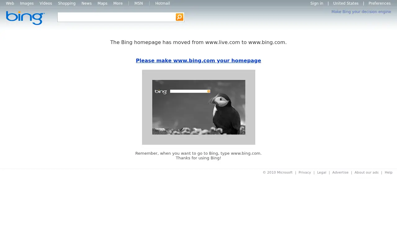live.com on February 13, 2010