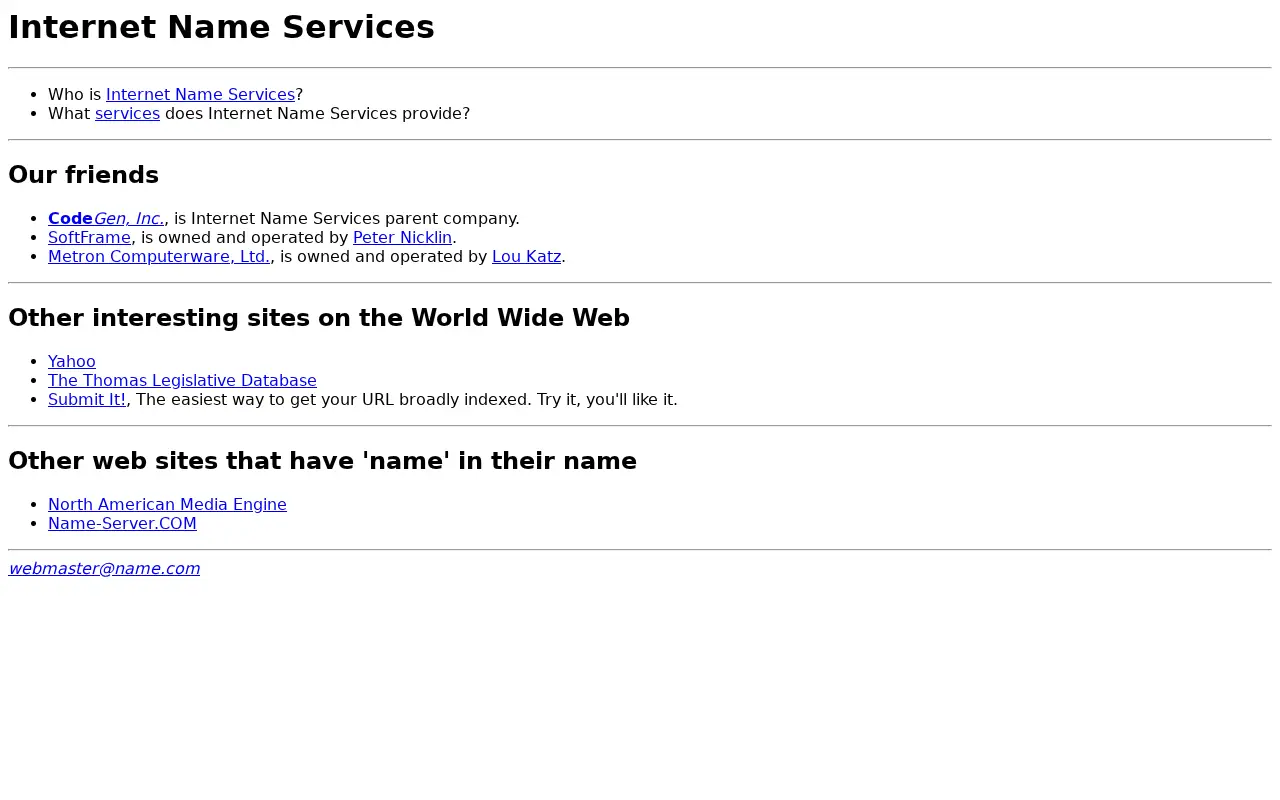 name.com in 1996