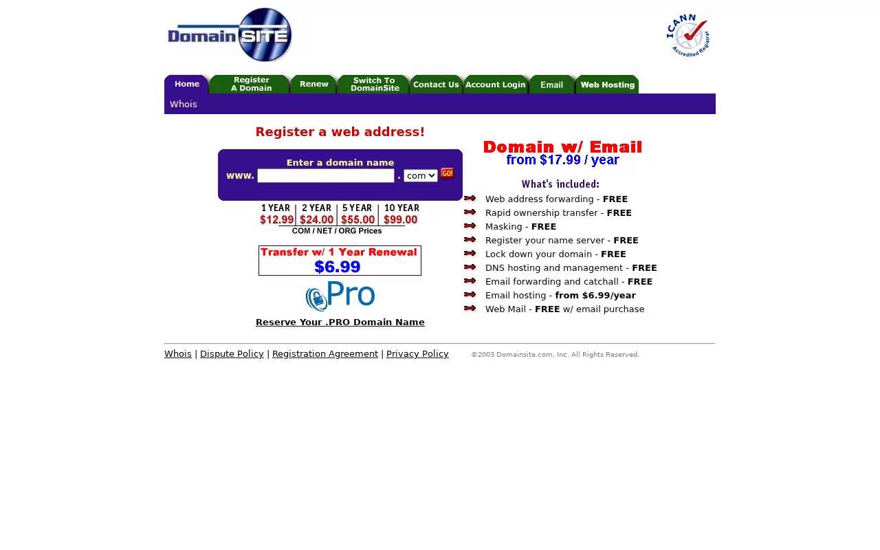 name.com in 2003