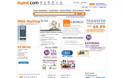 name.com in 2010