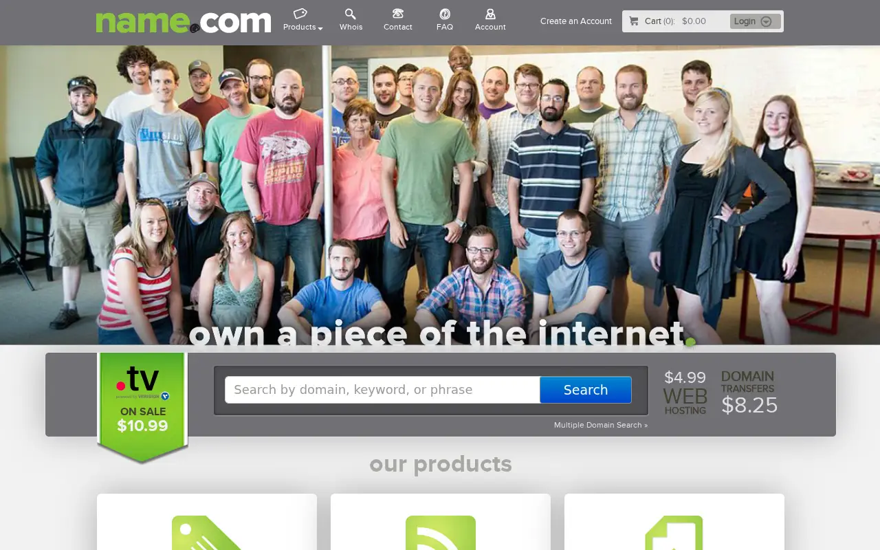 name.com in 2013