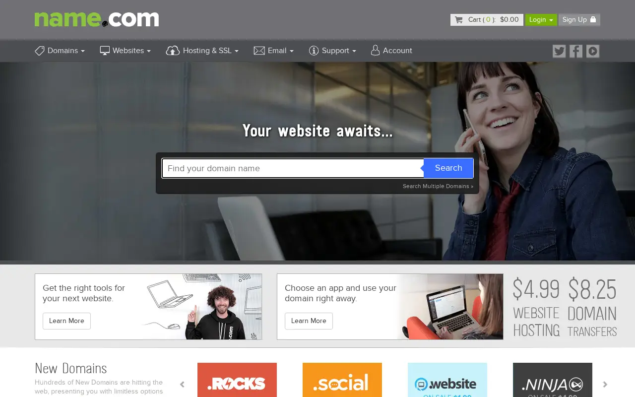 name.com in 2015