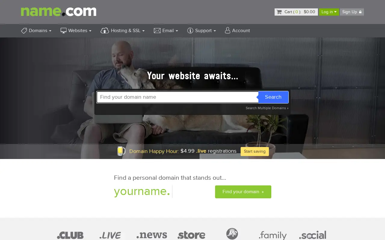 name.com in 2016