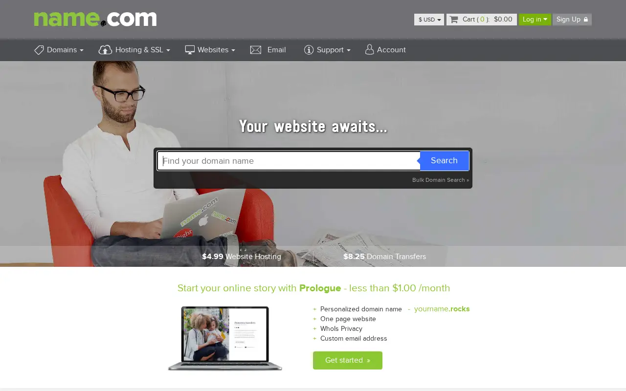 name.com in 2017