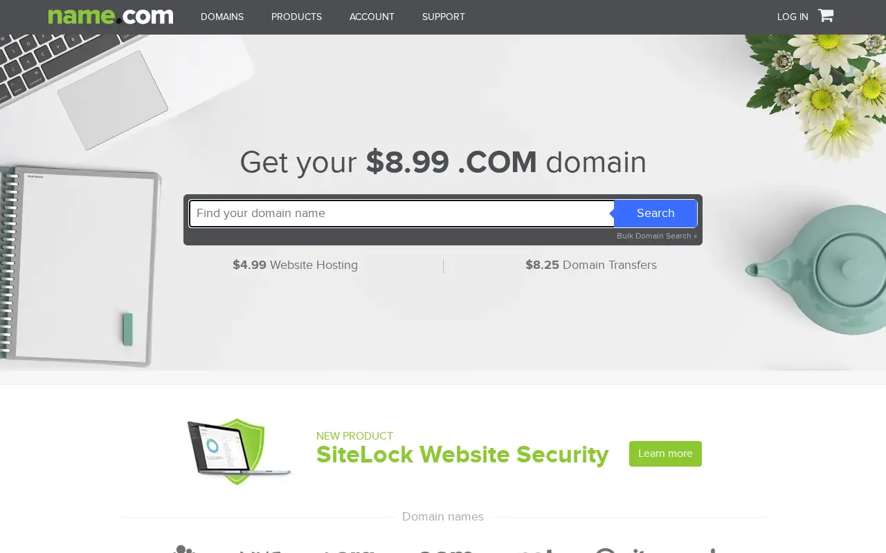 name.com in 2019