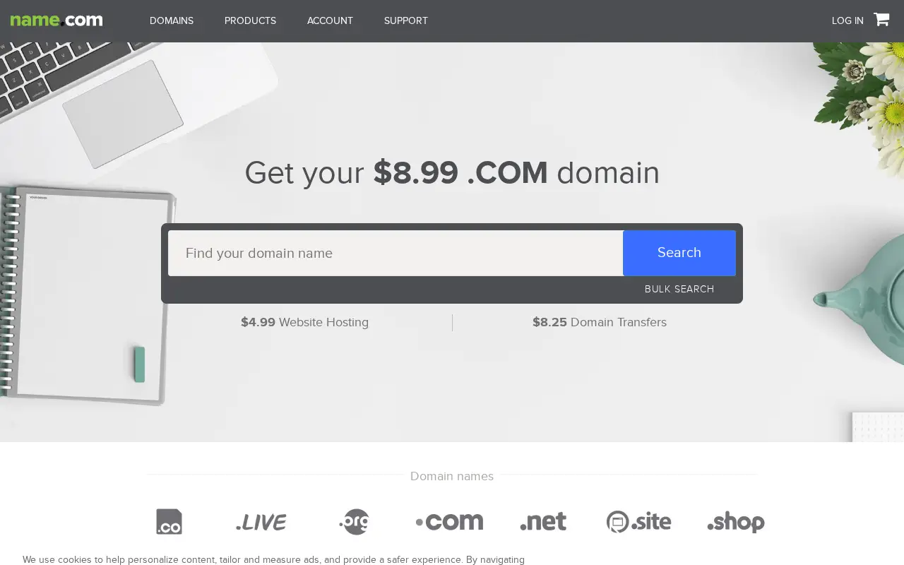 name.com in 2020