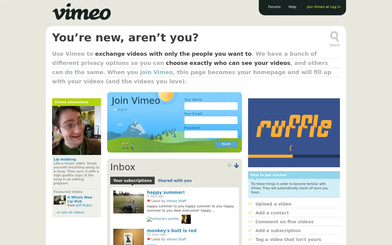 vimeo.com in 2007