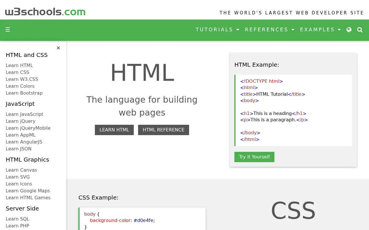 w3schools.com in 2016