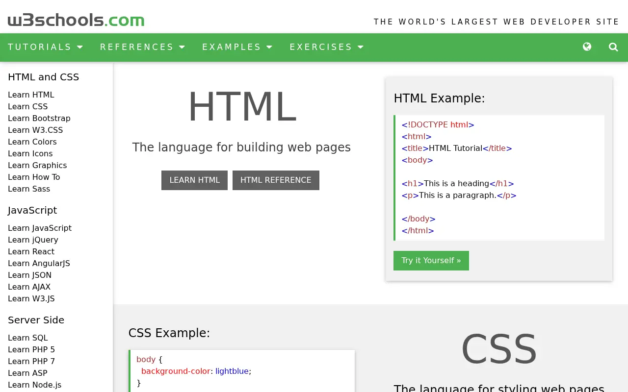 w3schools.com in 2019
