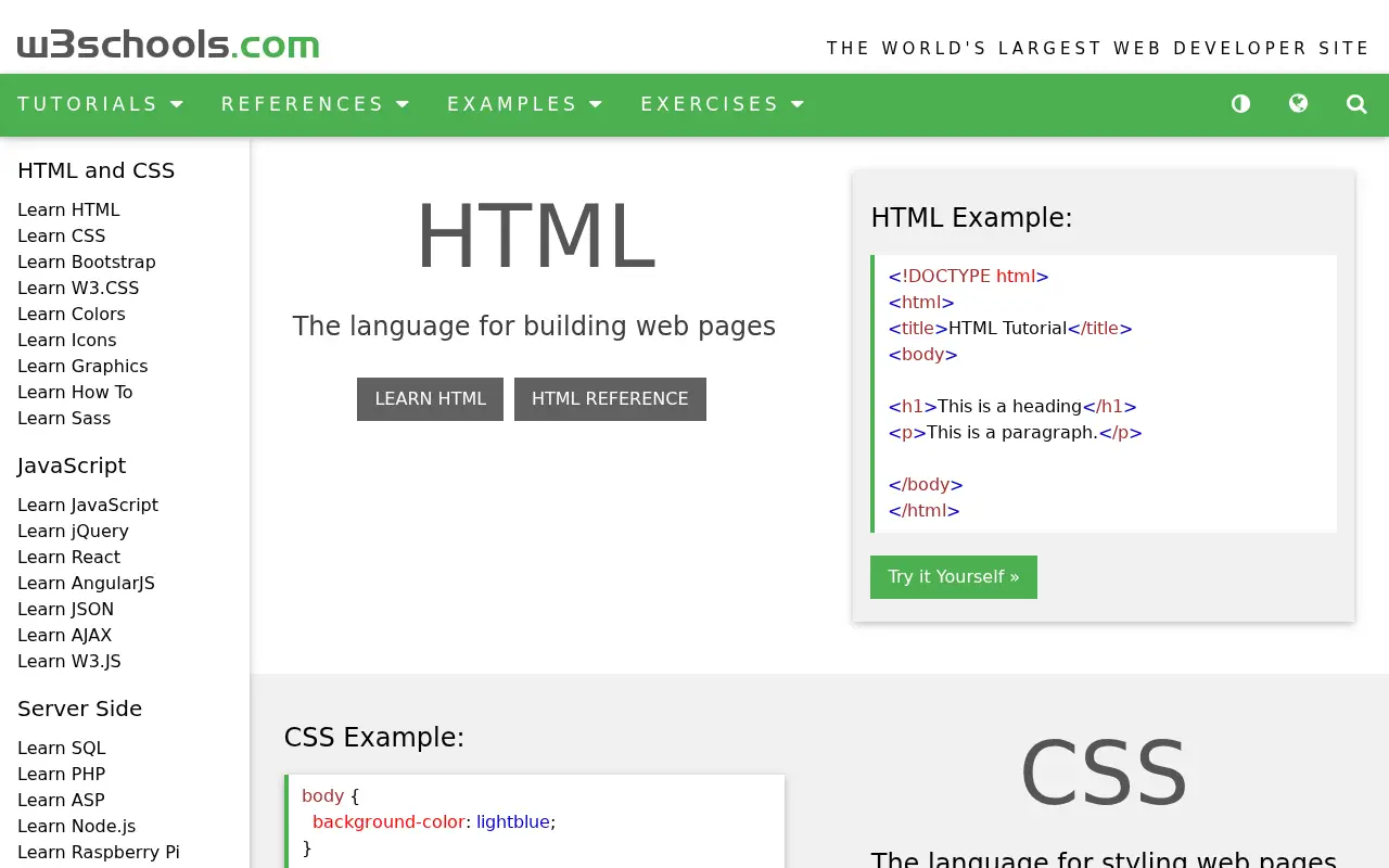 w3schools.com in 2020