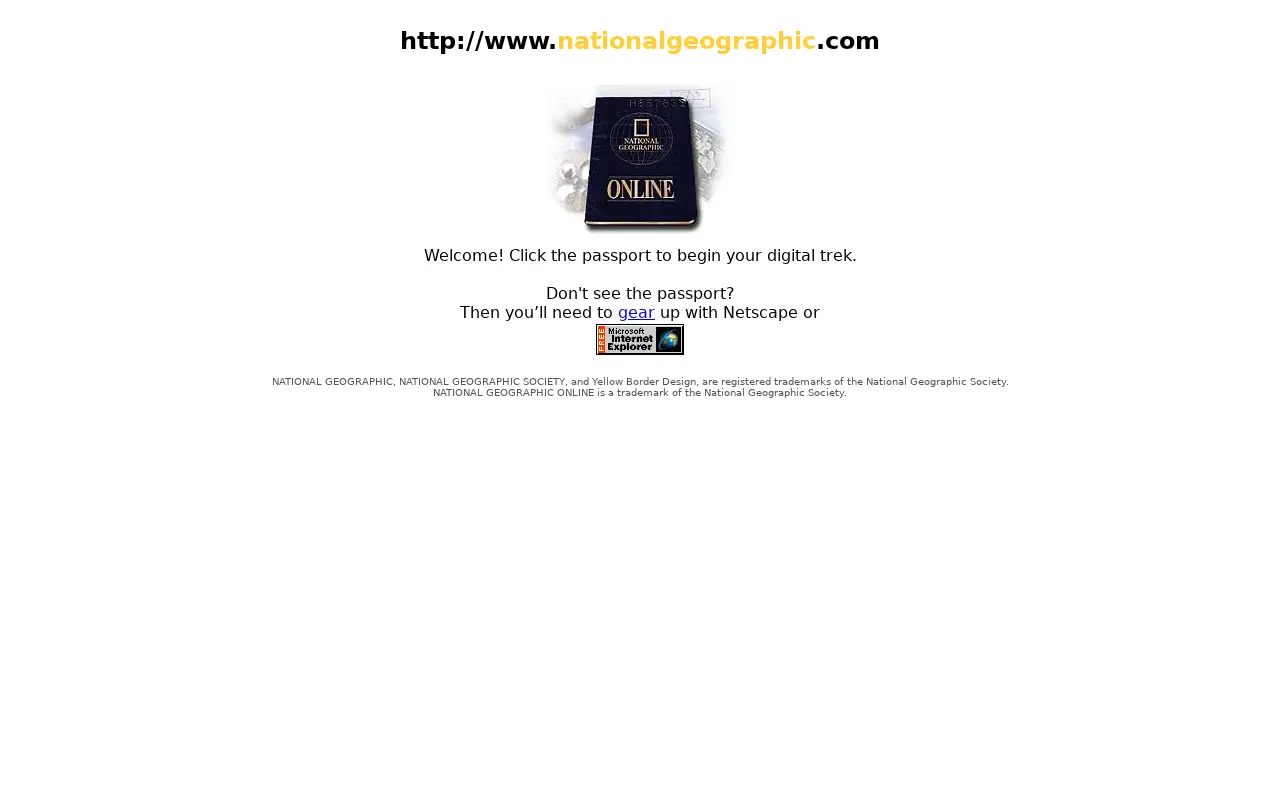 nationalgeographic.com in 1996