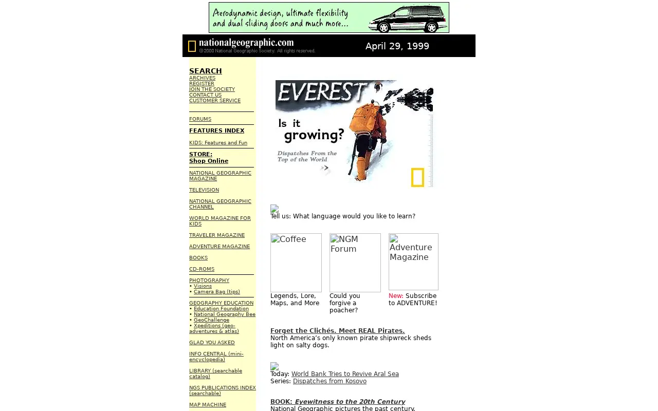 nationalgeographic.com in 1999