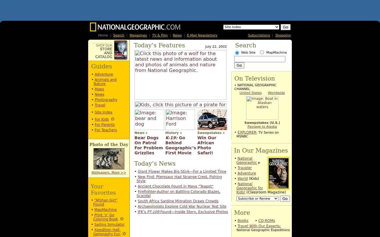 nationalgeographic.com in 2002