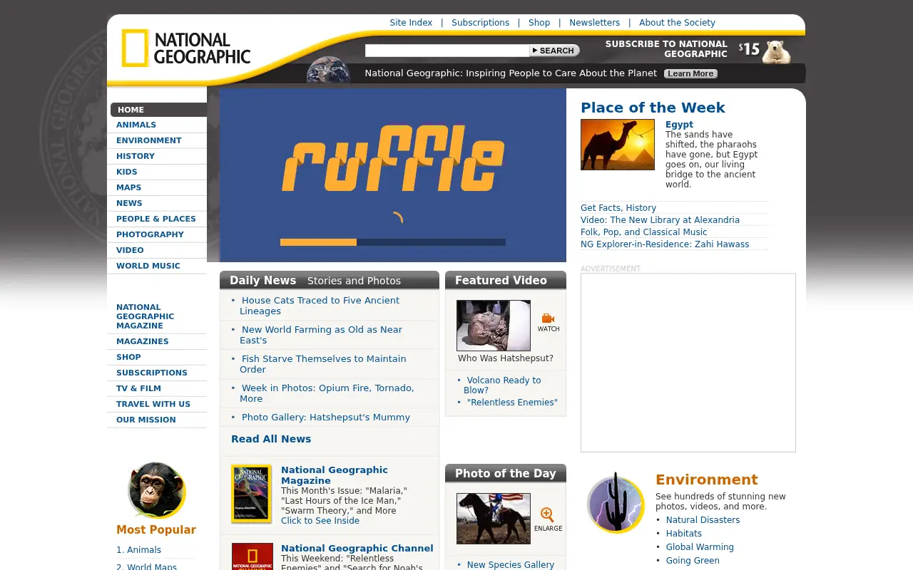 nationalgeographic.com in 2007