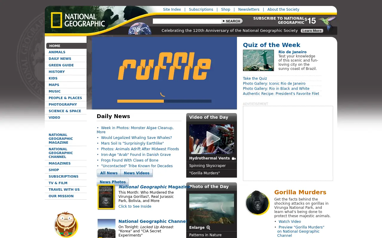 nationalgeographic.com in 2008